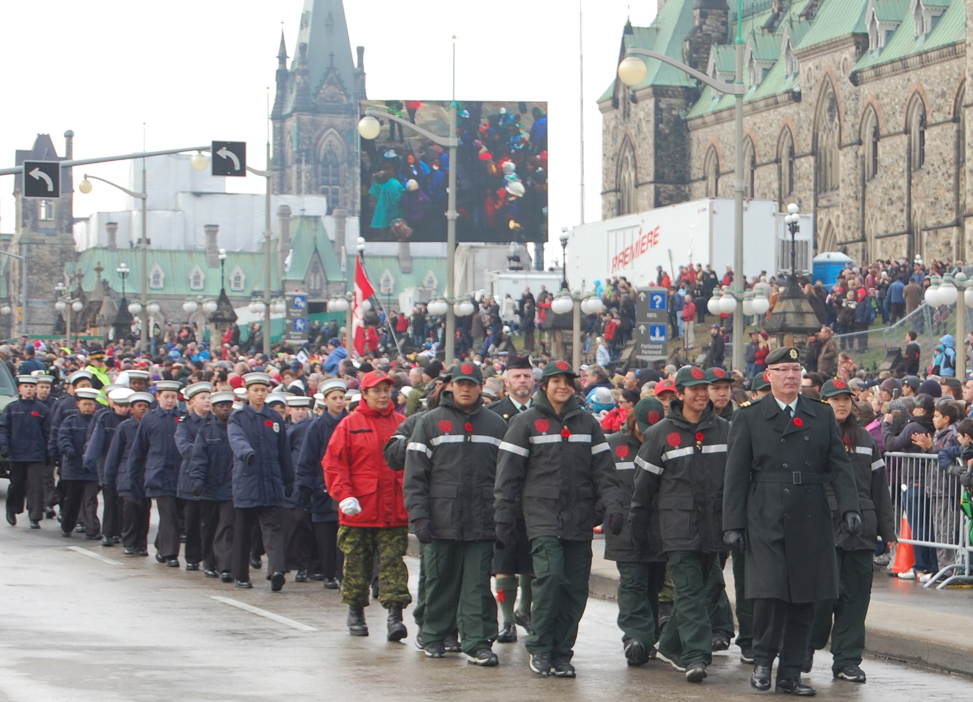 Junior Rangers march to Ottawa for Remembrance Day ceremonies | Wawatay ...